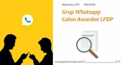 Grup Whatsapp calon awardee lpdp