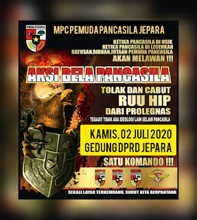 Tolak RUU HIP, Massa PP Jepara Datangi Kantor DPRD. 2 IMG 20200701 WA0039
