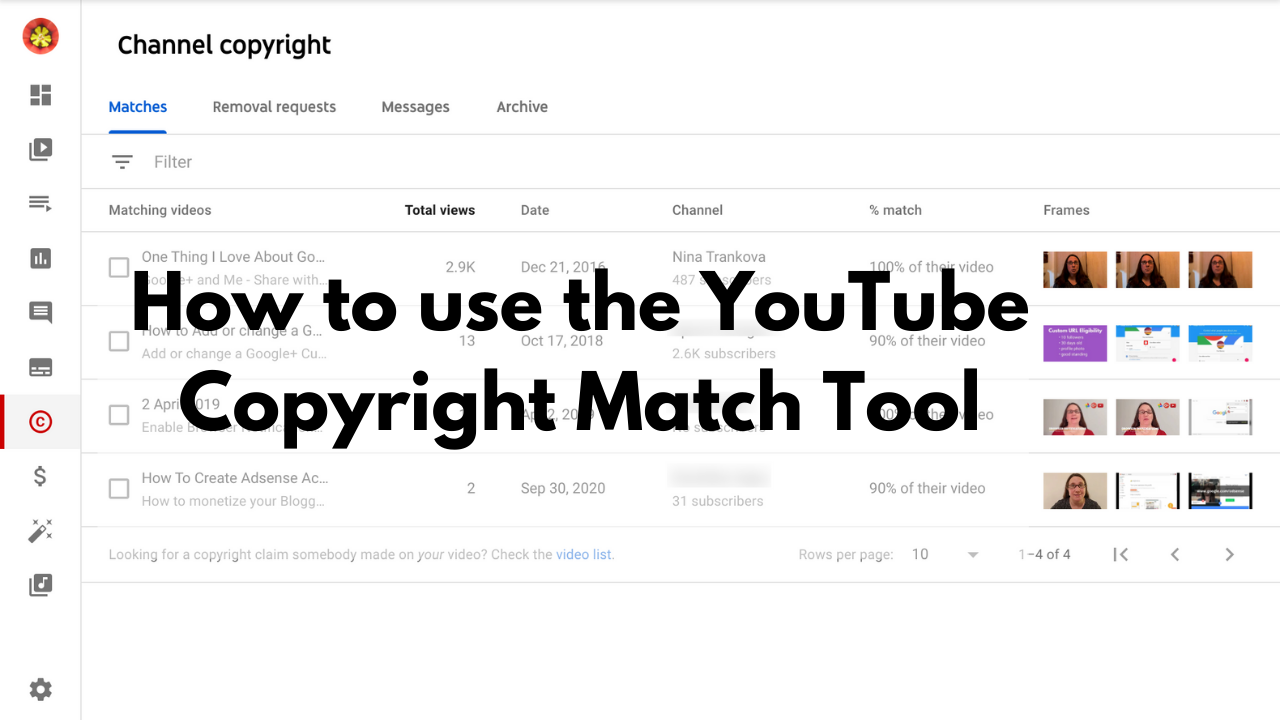 How to use the YouTube Copyright Match Tool