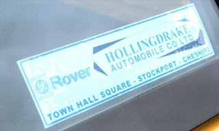 Hollingdrake Stockport Rover window sticker