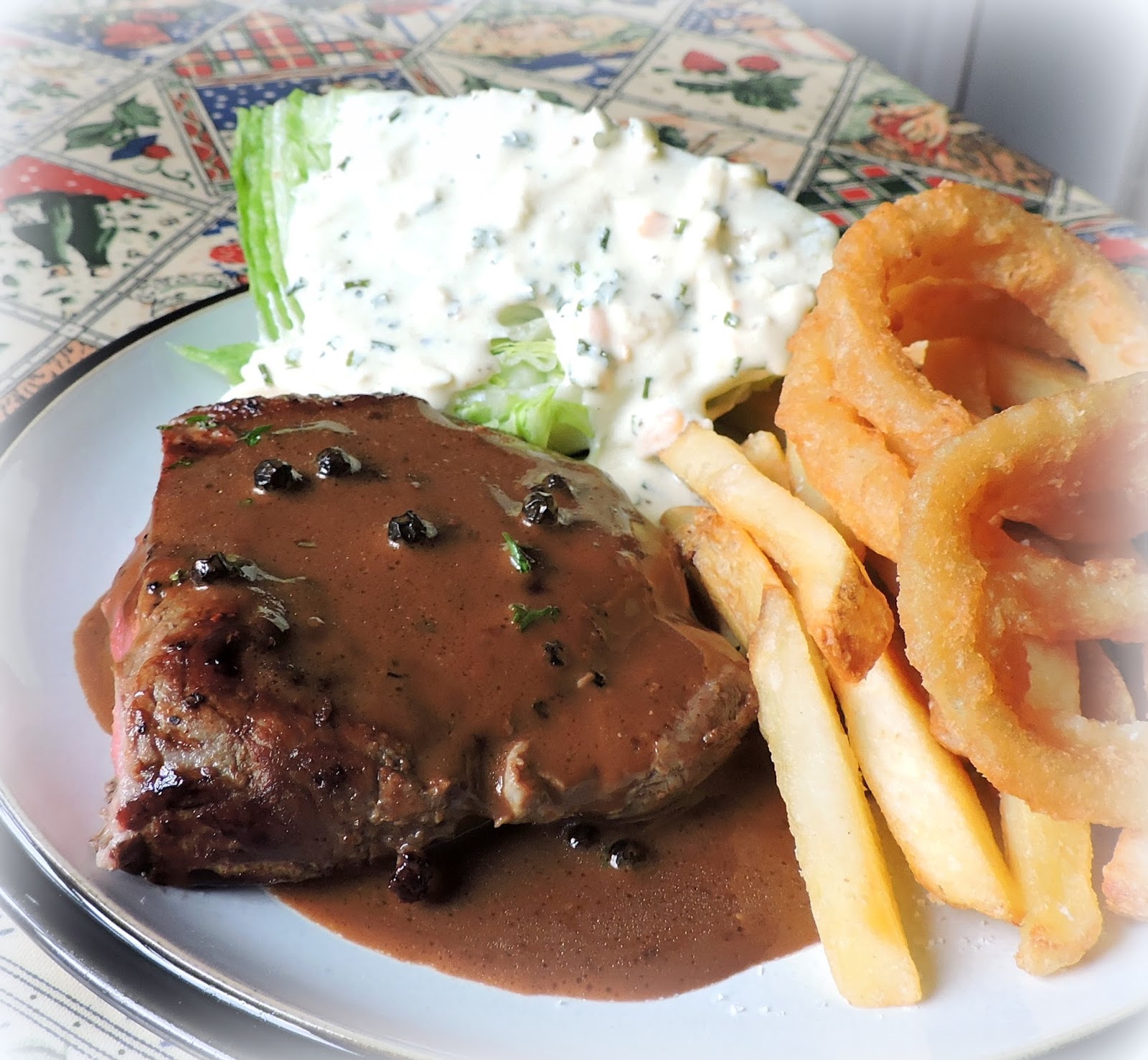 The English Kitchen Steak with Whiskey Peppercorn Sauce