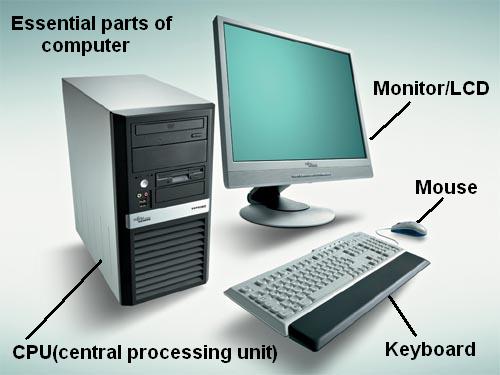 basic parts of computer monitor