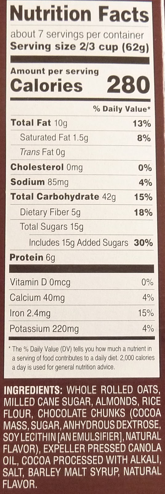 What's Good at Trader Joe's? Trader Joe's Just the Clusters Chocolate