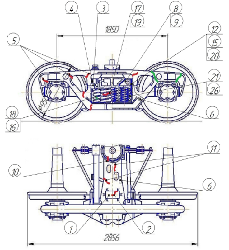 Тележка 18 194 чертеж