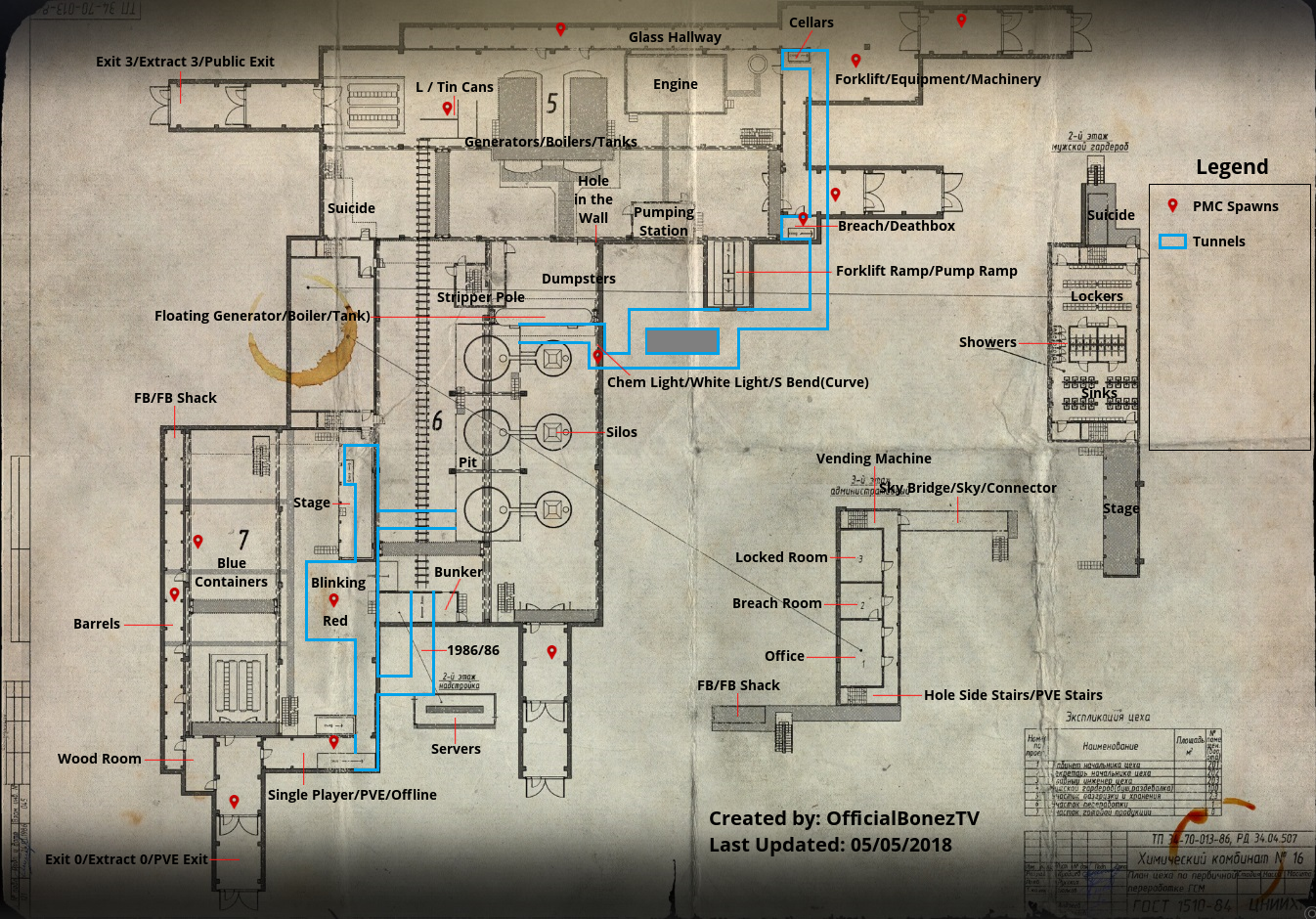Escape From Tarkov 2020 Factory Map Guide