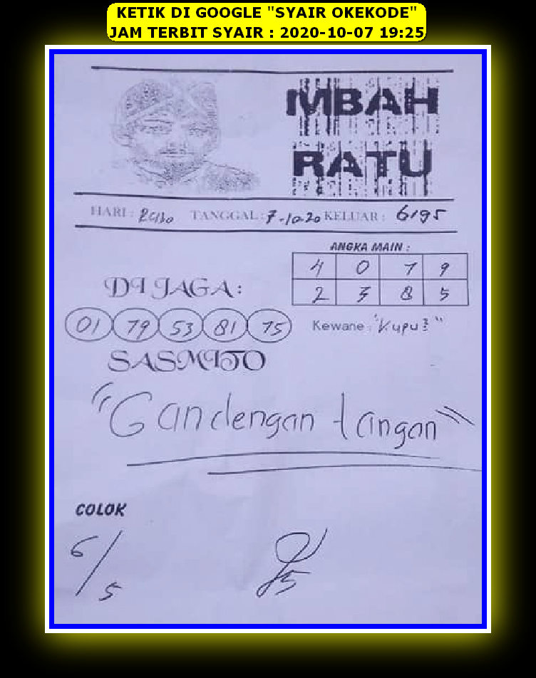 1 New Message) Kode Syair Hongkong 7 Oktober 2020 - Forum Syair Togel  Hongkong Singapura Sydney