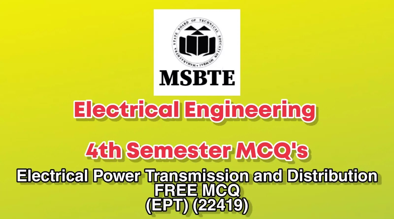 Electrical Power Transmission and distribution MCQ 22419 EPT MCQ Pdf
