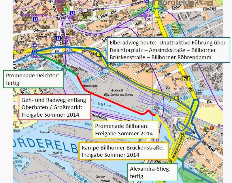 (de)hamburgize.com: Bürgermeister Scholz eröffnete Lückenschluss im (de)hamburgize.com: Bürgermeister Scholz eröffnete Lückenschluss im
