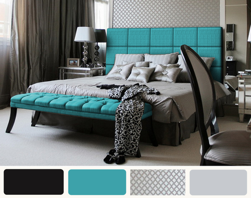 Black and Turquoise Bedroom ideas | Turquoise bedroom, Color ...