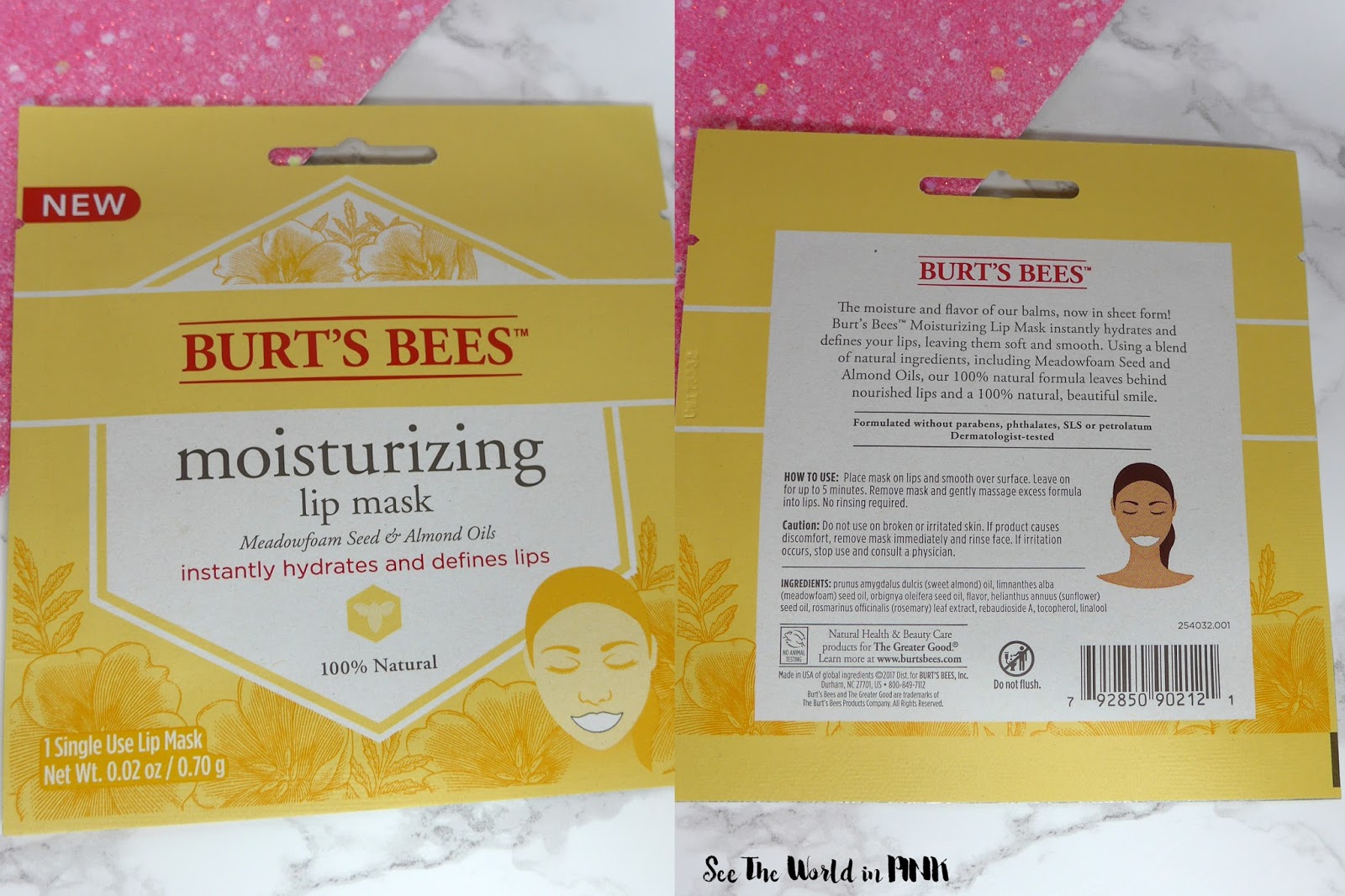 Mask Wednesday Burt's Bees Face, Eye and Lip Masks Review See the