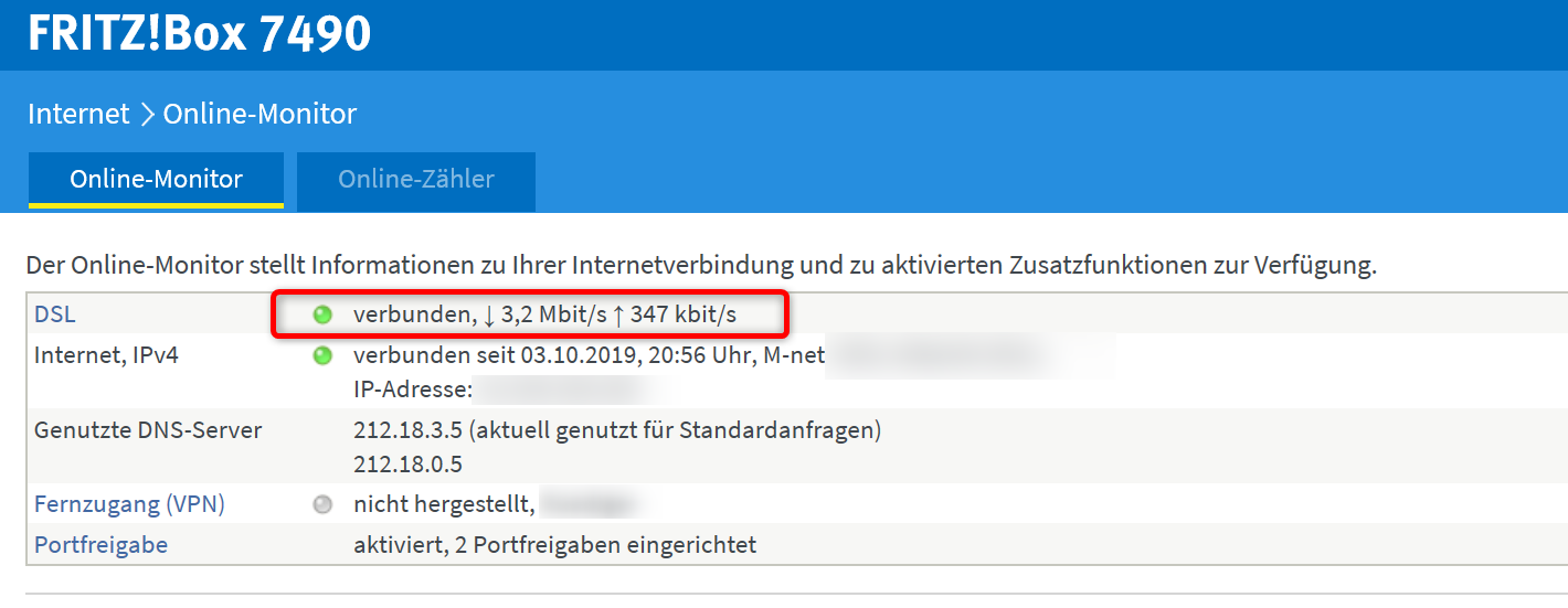 FritzBox Daten auslesen