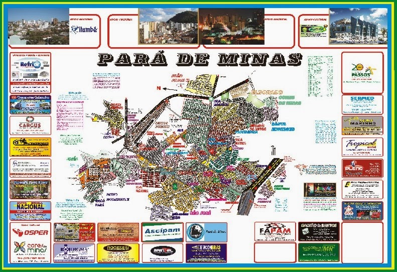 Planta Oficial da Cidade de Pará de Minas 2013/2015