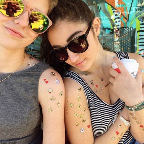Well, Temporary Emoji Tattoos Are A Thing Now