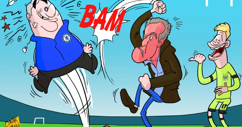 Omar Momani cartoons: Former Top Gear presenter Jeremy Clarkson went angry, after Chelsea defeat