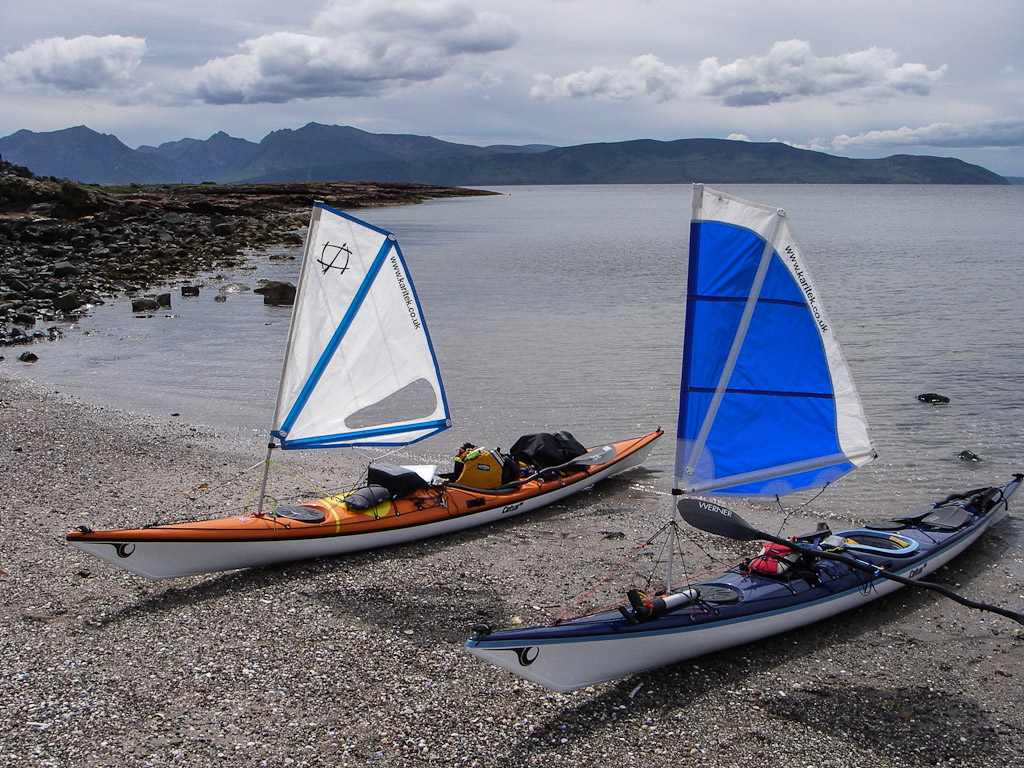 kayak sailboats