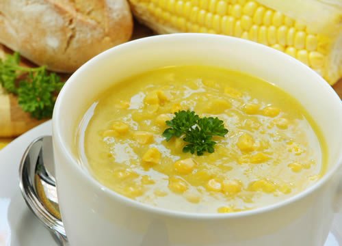 Simple Cream of Corn Soup - food chefamina