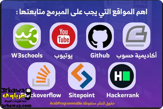 اهم المواقع التى يجب على المبرمج متابعتها اهم المواقع التى يجب على المبرمج متابعتها