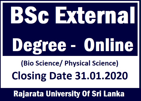 BSc External Degree -  Online  (Bio Science/ Physical Science)