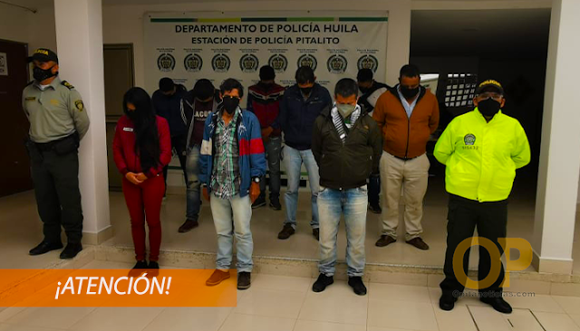 Logran la captura de 30 personas irrespetando el aislamiento obligatorio en Pitalito. 