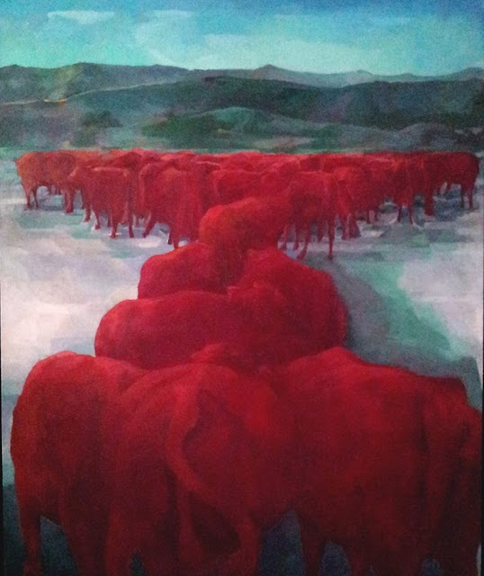 Red Cows by Myrna Báez