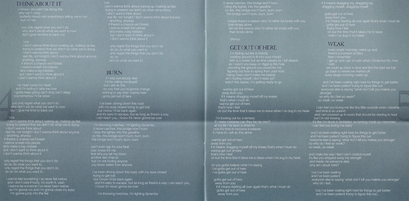 Encarte Melanie C The Sea Encartes Pop