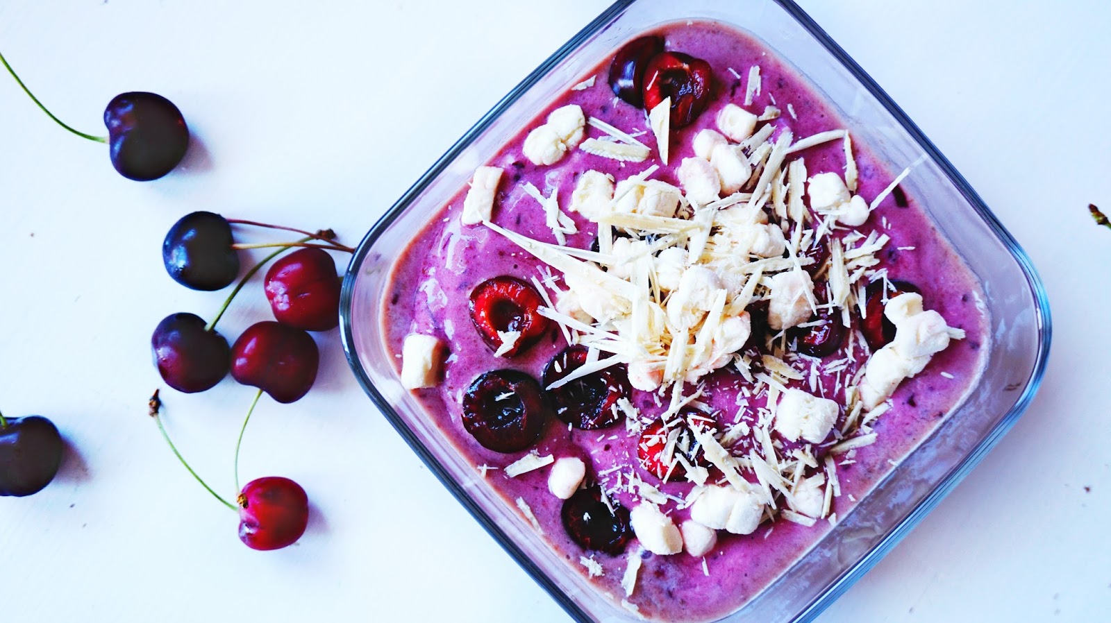 VEGAN CHERRY MARSHMALLOW ICE CREAM Pure Power Panda