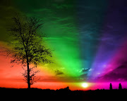 The rainbow at dusk,. A beauty before darkness,. The heart enlightened.