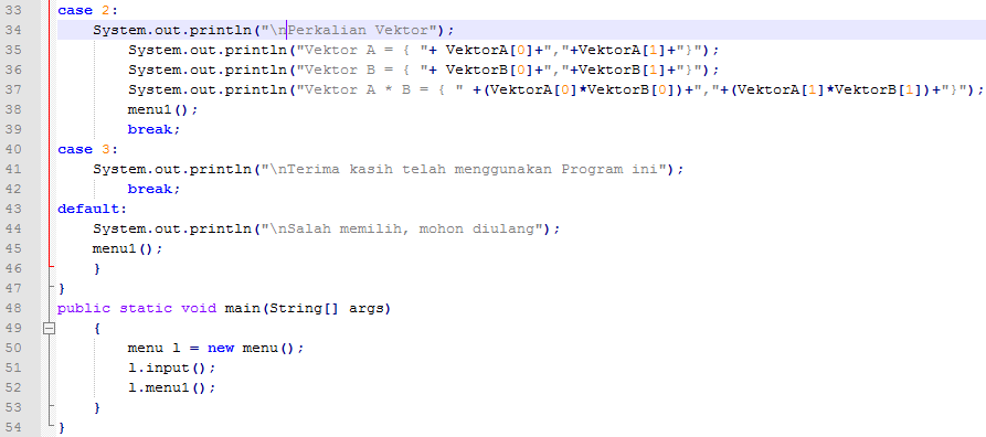 KISAH PERJALANAN: Program Vektor dengan Java