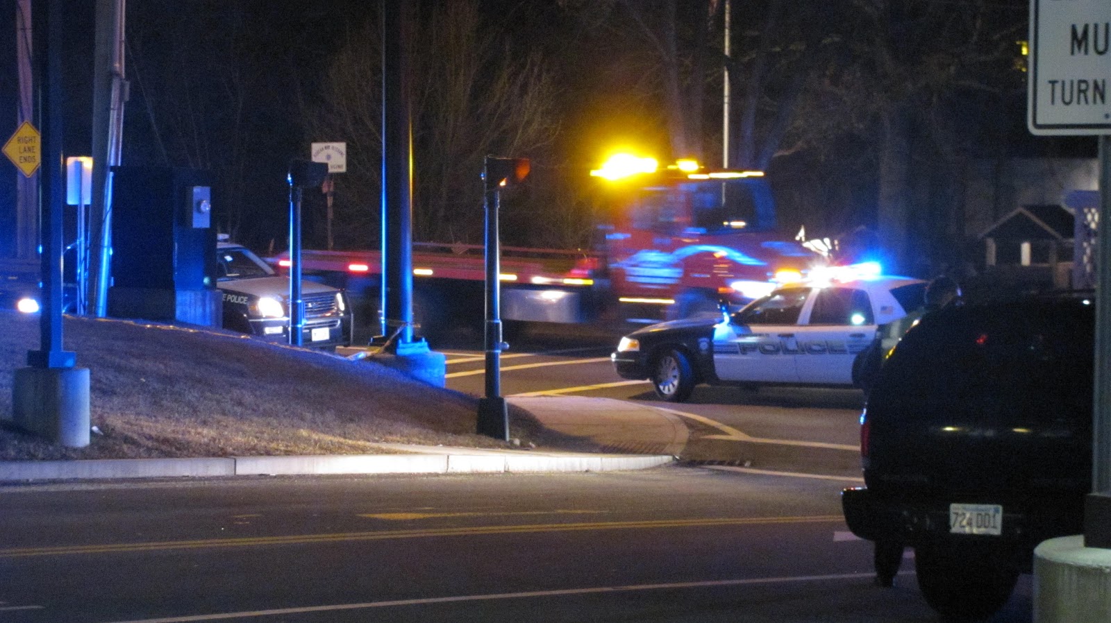 Public Safety Personnel at work Marshfield Pedestrian Accident