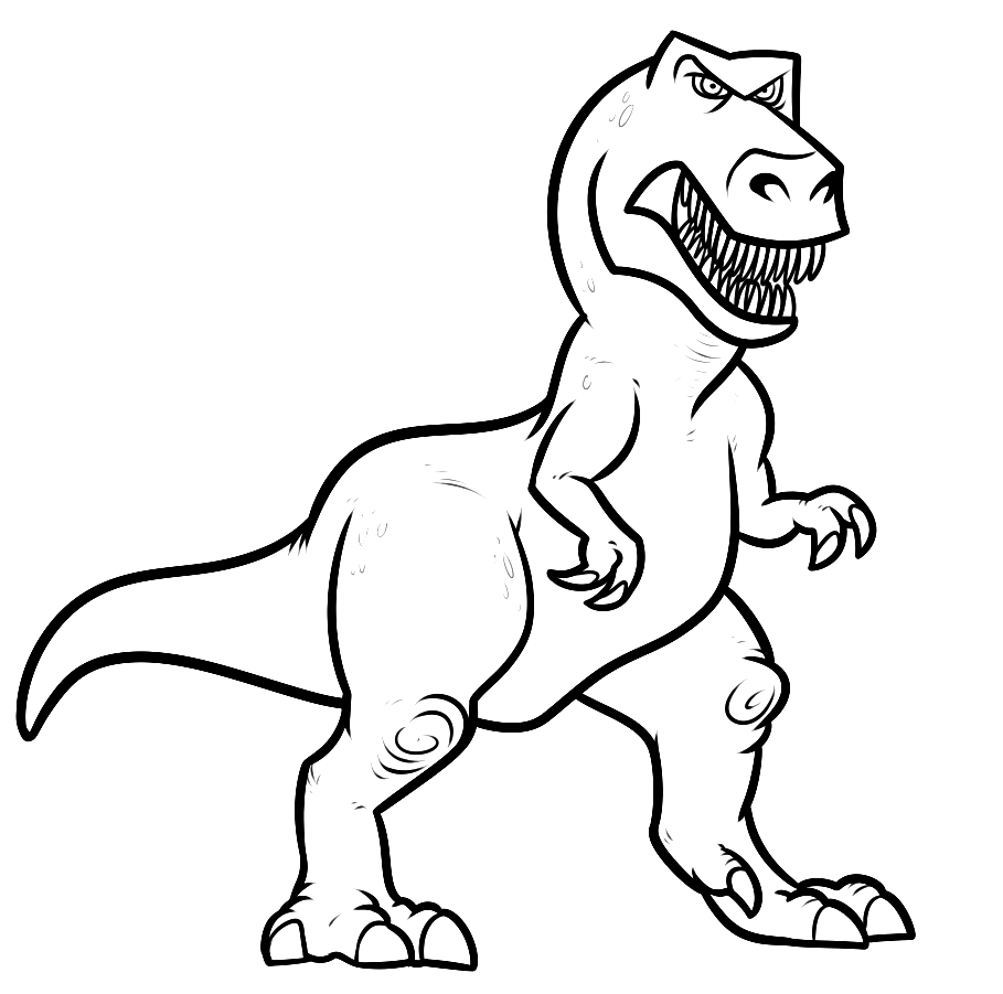 ▷ Desenhos de Dinossauros para colorir