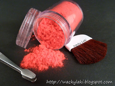 Wacky Laki: Born Pretty Store Hot Pink Flocking Powder!