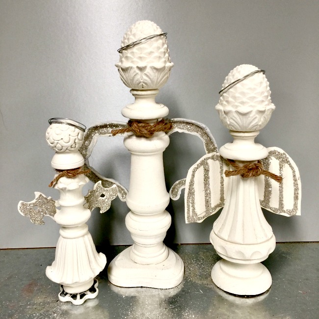 Repurposed Christmas Angel Family