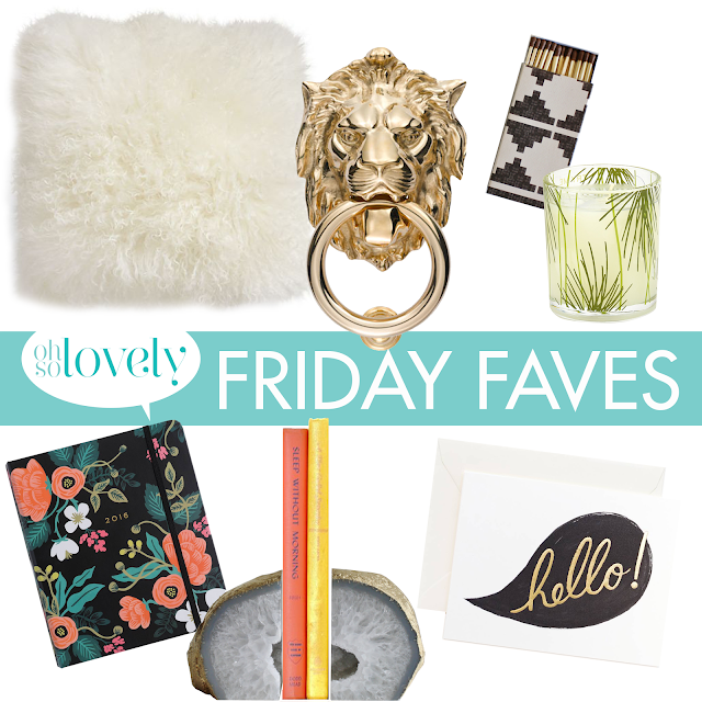 FRIDAY FAVES  //  5, Oh So Lovely Blog