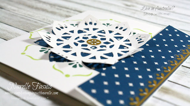 Learn how easy it is to make stunning cards like this, with my Stamping By Mail classes. See more information here - http://www.simplystampingwithnarelle.com/p/stamping-by-mail.html