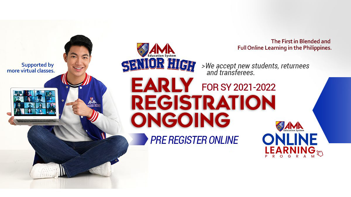 AMA Senior High School Early Registration For SY 20212022