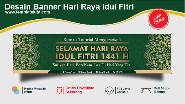 Download Spanduk Idul Fitri 1441 2020 CDR Gratis Download Spanduk Idul Fitri 1441 2020 CDR Gratis