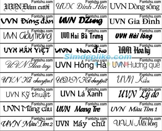 Tải phần mềm Bộ font Unicode đầy đủ
