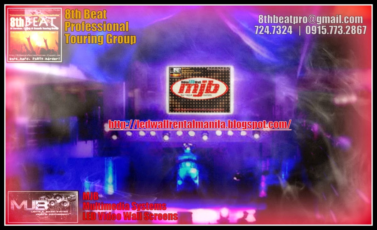LED Wall RENTAL Video Display MJB LIGHTS AND SOUNDS for rent MANILA