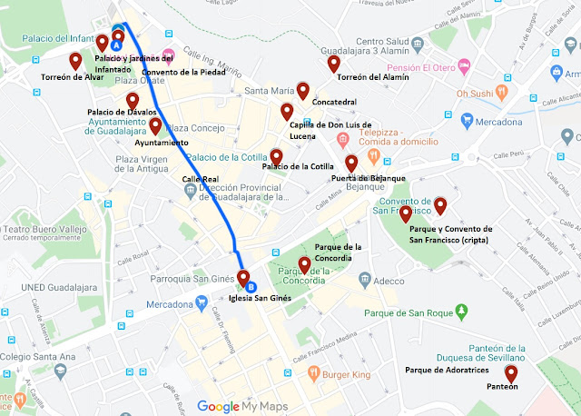 qué ver en Guadalajara turismo un día (mapa)