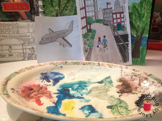 watercolor painting, drawing, paint pallette