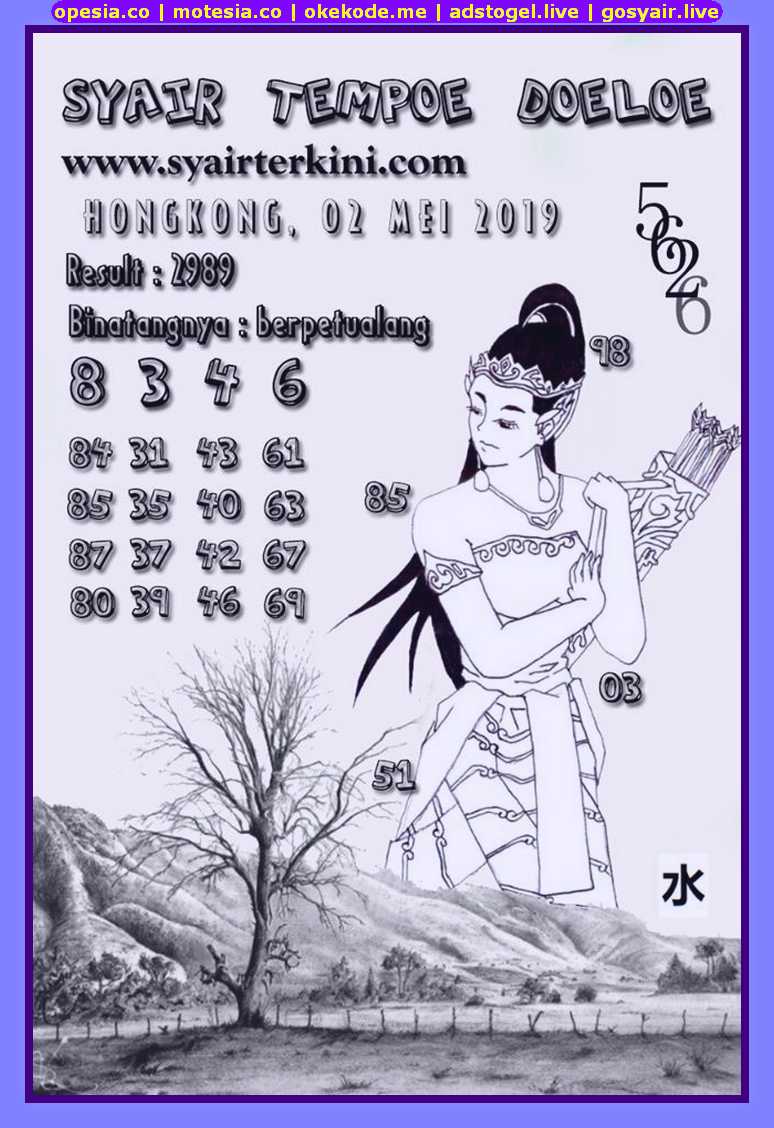 Kode Syair Hk Kamis 2 Mei 2019 Kode Syair Sgp Hk Sd Motesia