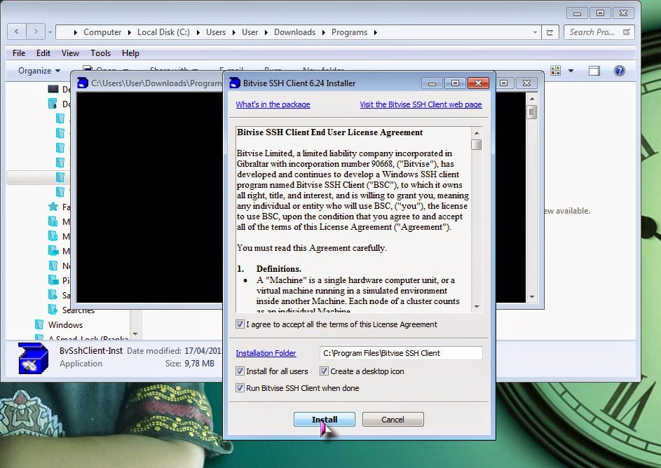 Save and Sharing for Newbie CARA INSTALL BITVISE
