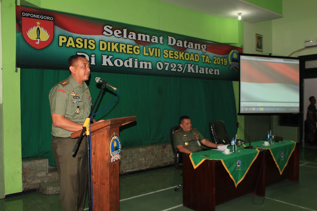 Dandim Klaten Terima KKLDN Pasis Dikreg LVII Seskoad TA 2019 Dandim Klaten Terima KKLDN Pasis Dikreg LVII Seskoad TA 2019