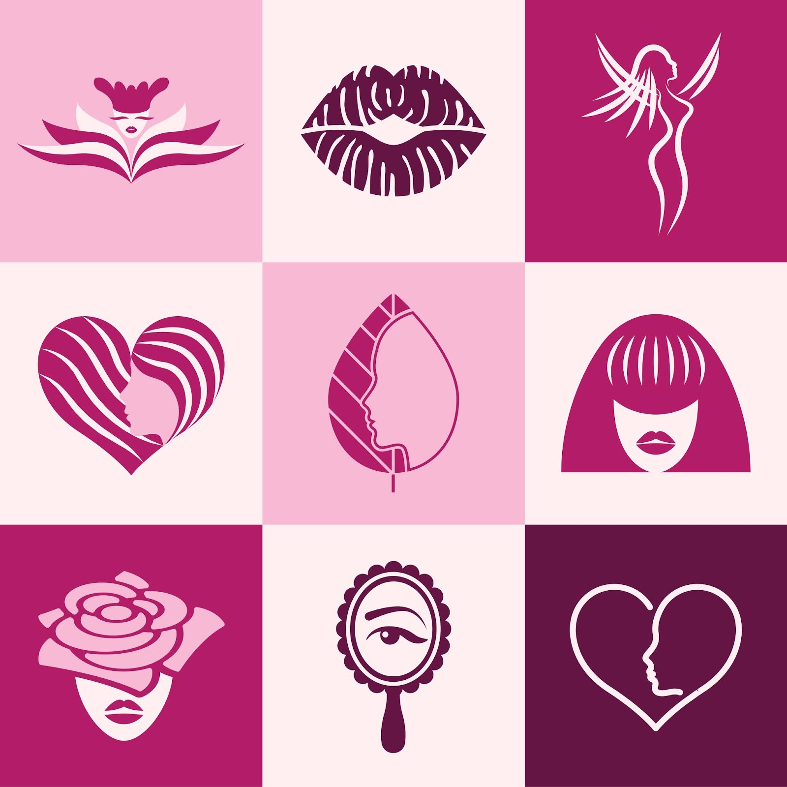 Beauty Salon Logo Icon Vector Free Download