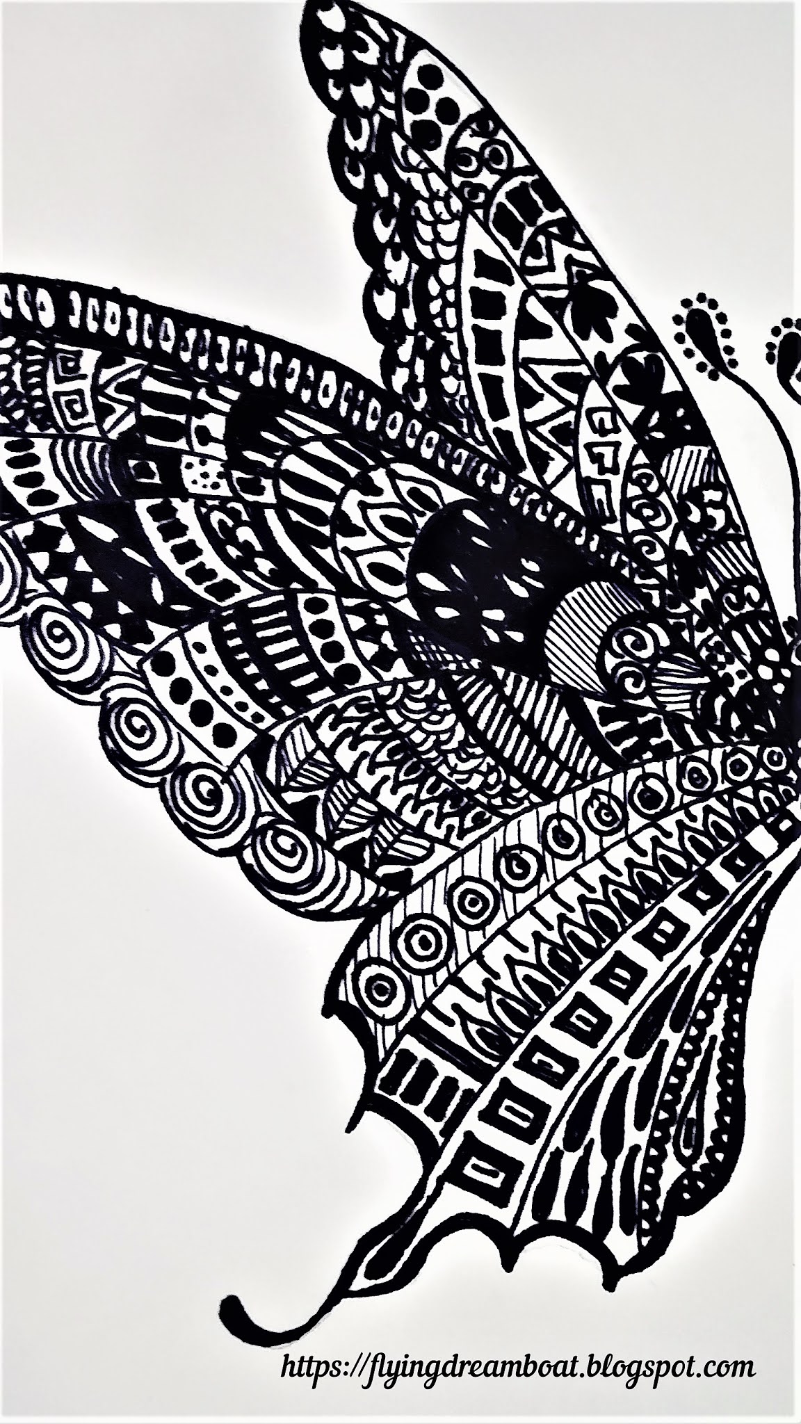 FlyInG dReAm bOaT Butterfly Mandala Art For Beginners Step By Step