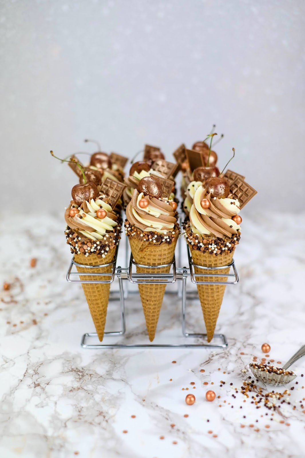 Eierlikör Und Schoko Eistüten Cupcakes | Marion's Kaffeeklatsch