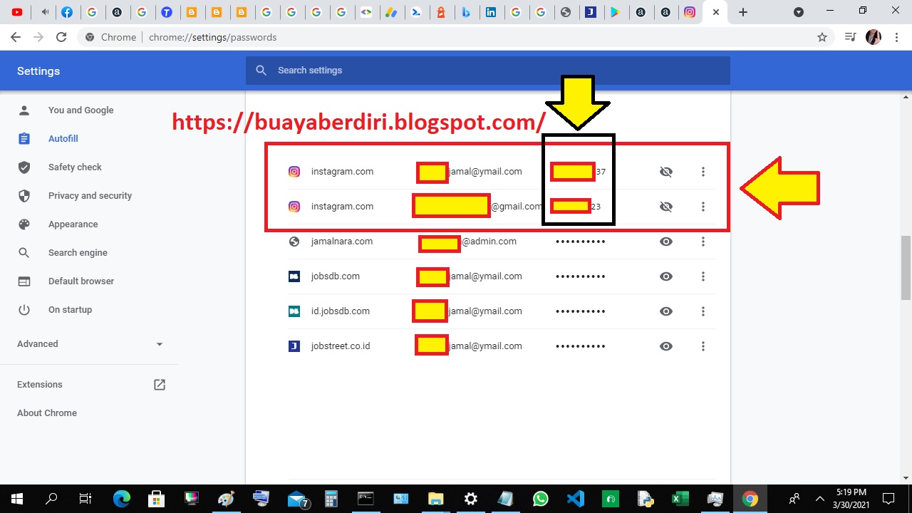 Cara Melihat Password Instagram(IG) Sendiri di PC Komputer,Laptop,HP