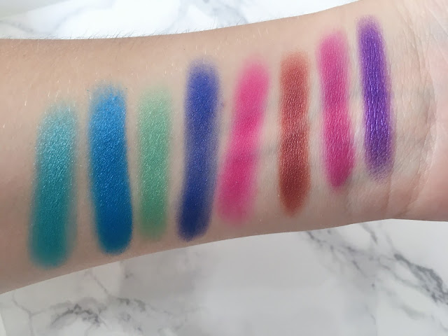 bright shadows swatched on arm