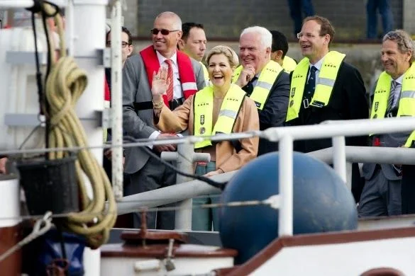 Queen Máxima conducted the baptism of the Nh1816, a new type of lifeboat of the Royal Dutch Rescue Organisation