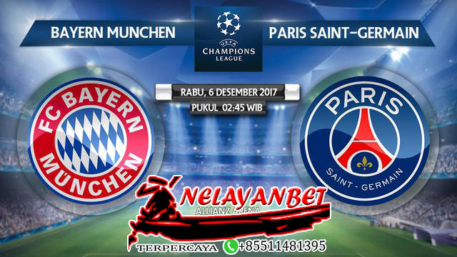Prediksi Skor akurat Susunan Pemain Bayern Munchen vs Paris Saint Germain 6 Desember 2017